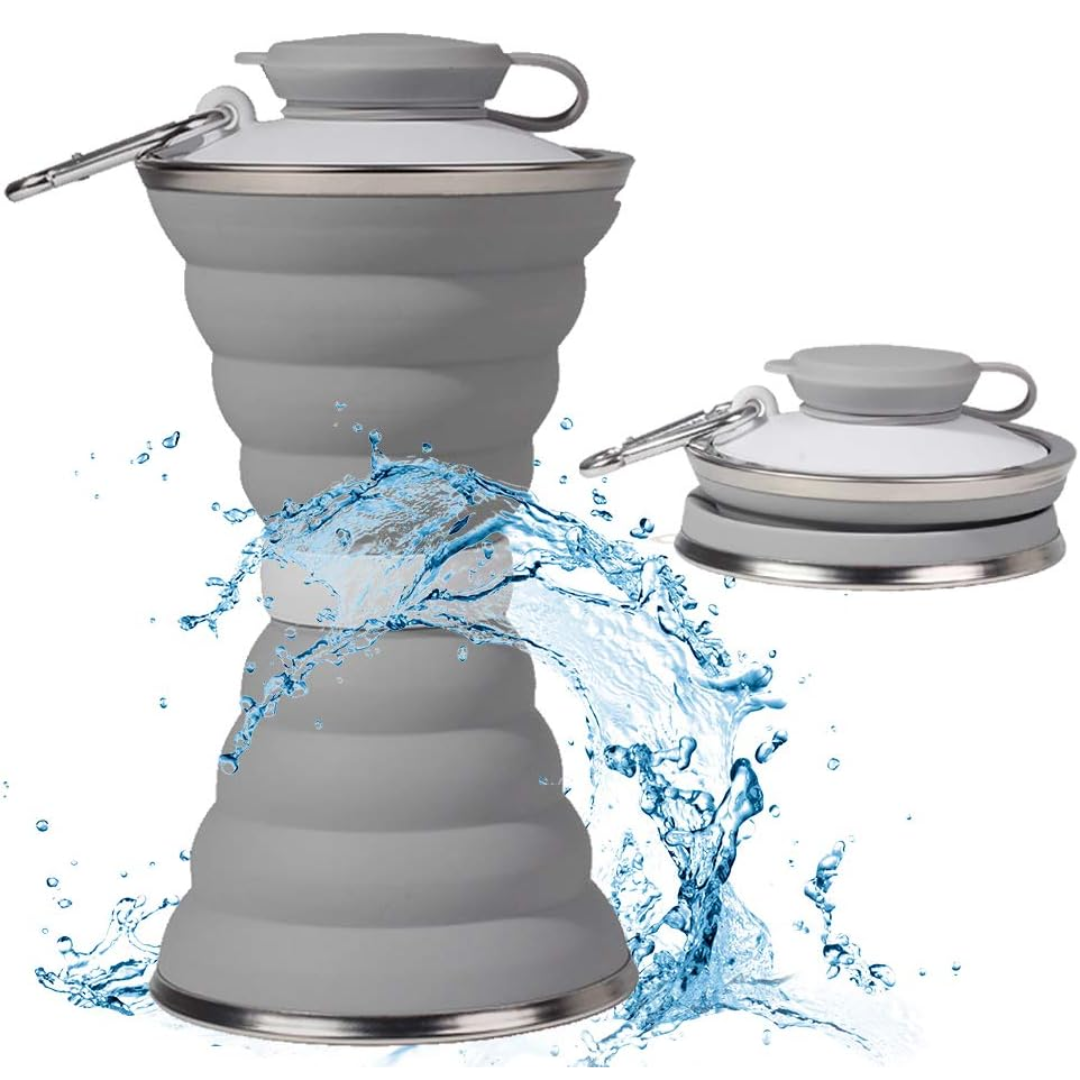 HydroFold - Handige Inklapbare Waterfles met Haak