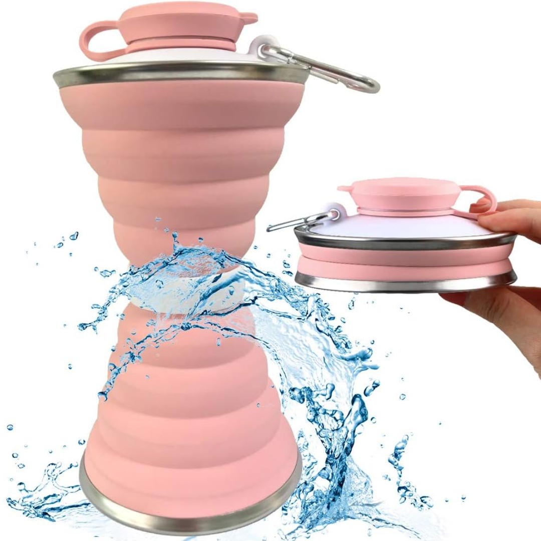 HydroFold - Handige Inklapbare Waterfles met Haak