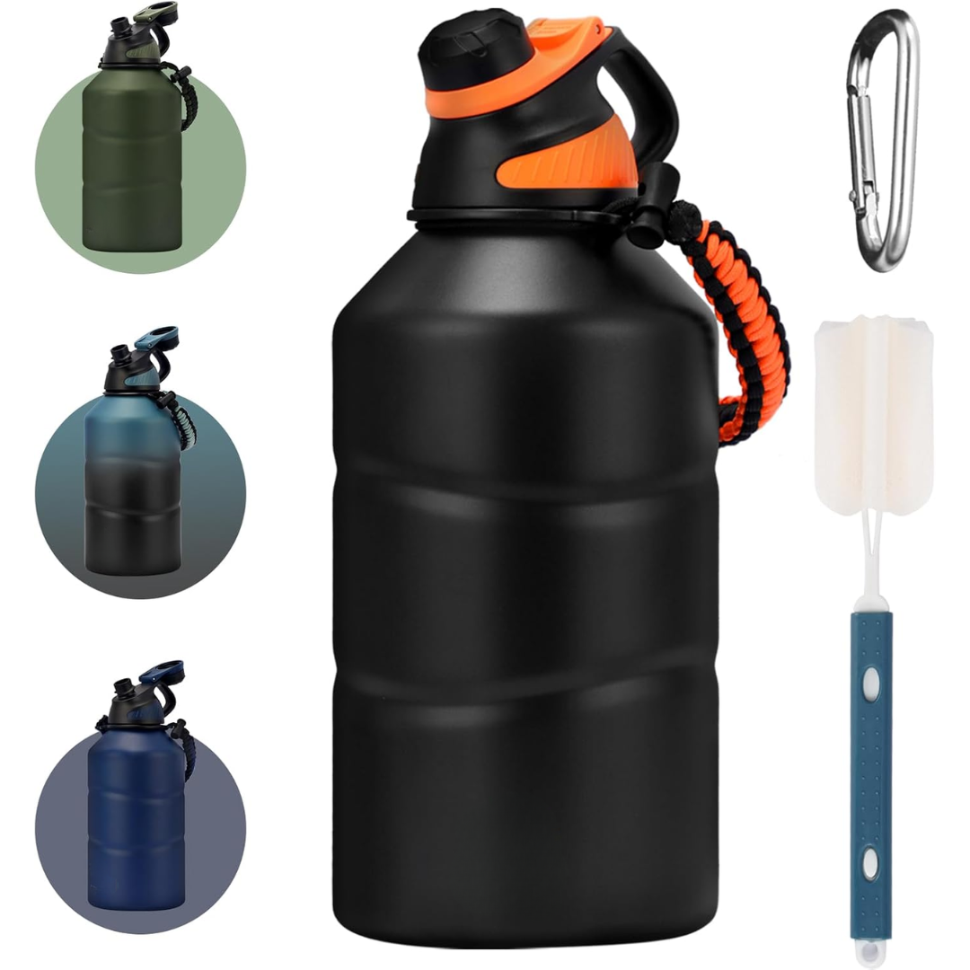 HydroGuard - Geïsoleerde Waterfles 1.9L met Magneetdeksel