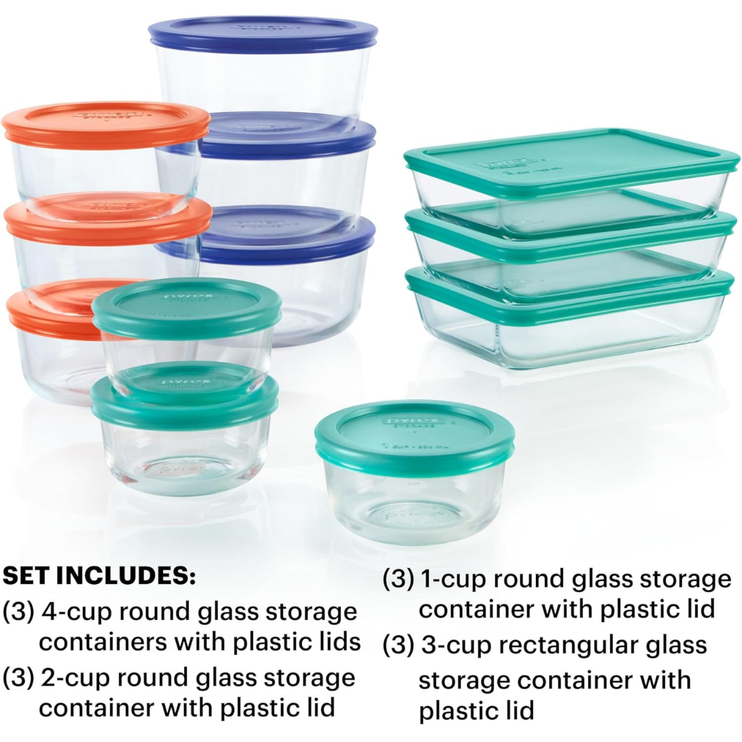 GlassKeeper - 12-delige Set van Opslagpotten