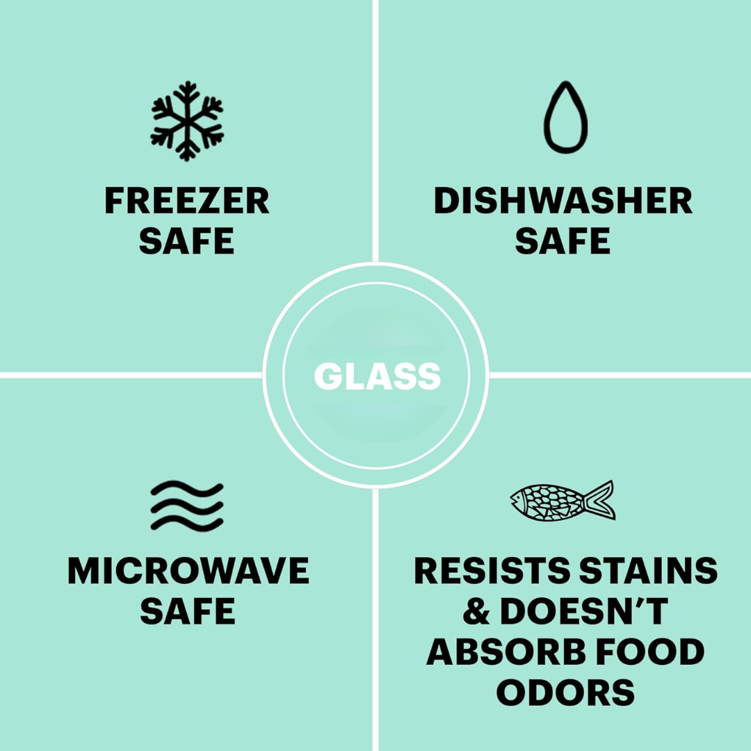 GlassKeeper - 12-delige Set van Opslagpotten