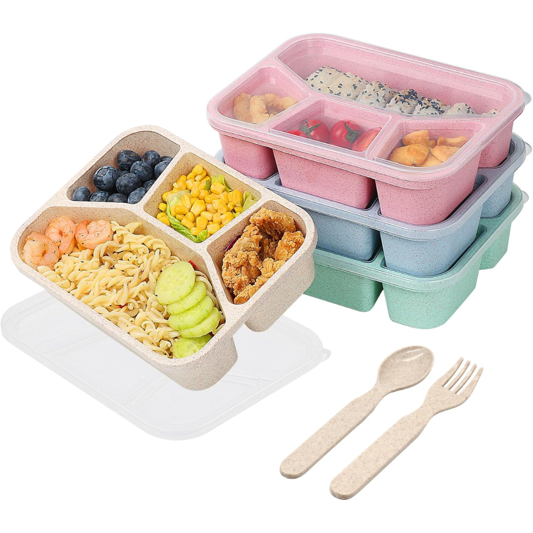 BentoBox – Set van 4 Snacks Dozen met Compartimenten
