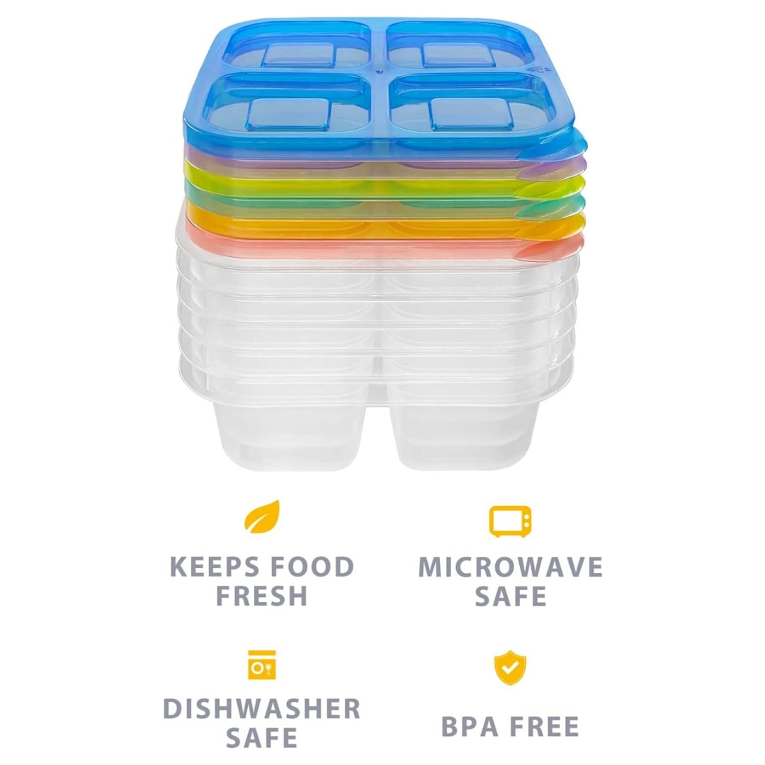 EcoMeal - Herbruikbare Bento Box Set 6 Stuks