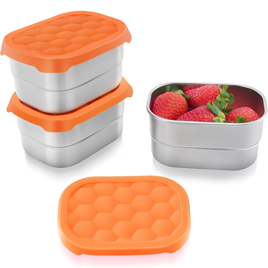SnackGuard – RVS Snackcontainers met Siliconen Deksel