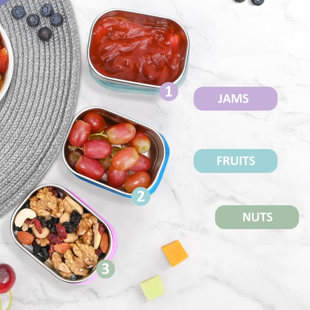 SnackGuard – RVS Snackcontainers met Siliconen Deksel