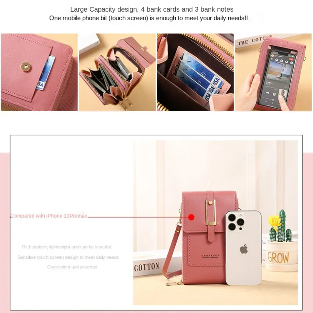 Sonia Wallet – Elegant Leren Telefoonhoes