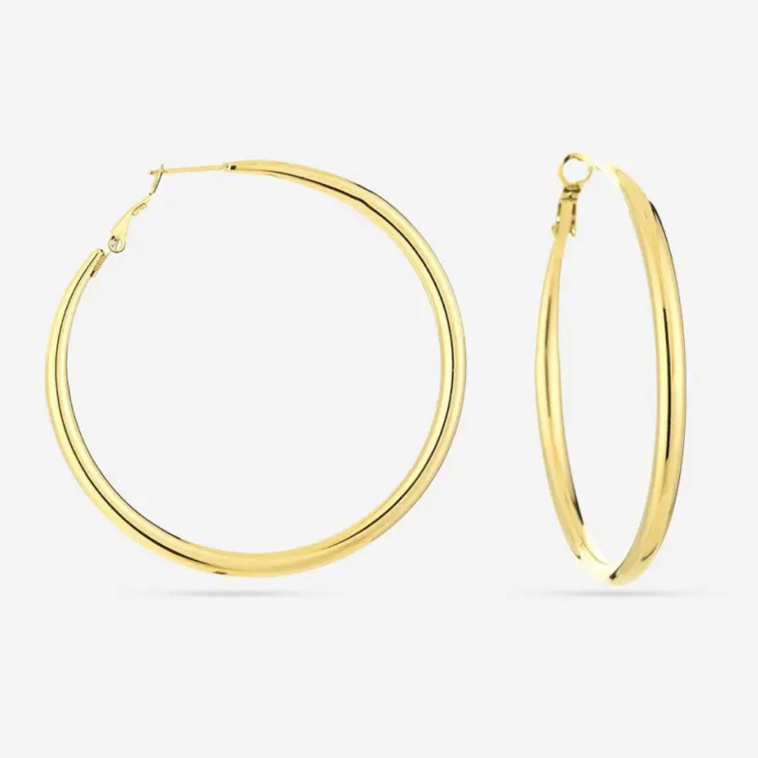 Elegante Gouden Oorringen (60 mm) | Luxe Accessoire voor een Stijlvolle Look