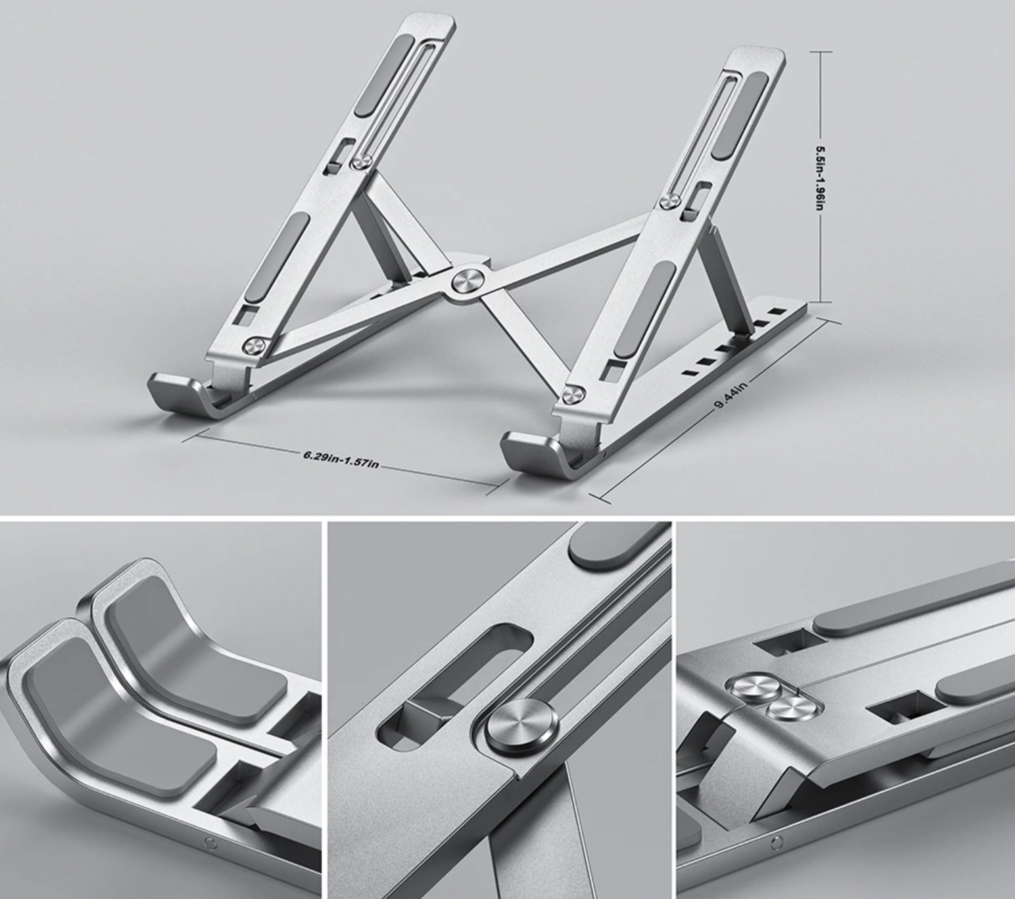 SCITEC™ Elevate - Verstelbare Laptopstandaard met 6 Posities