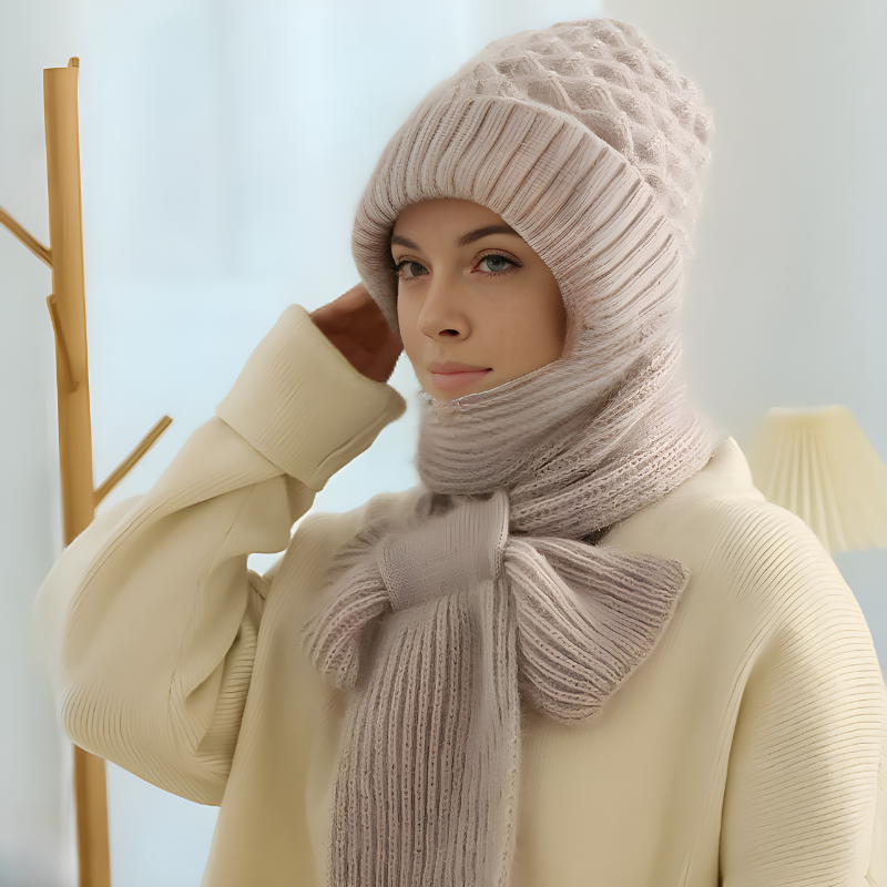 CozyWind Beanie & Sjaal Set - Dames Wintermode