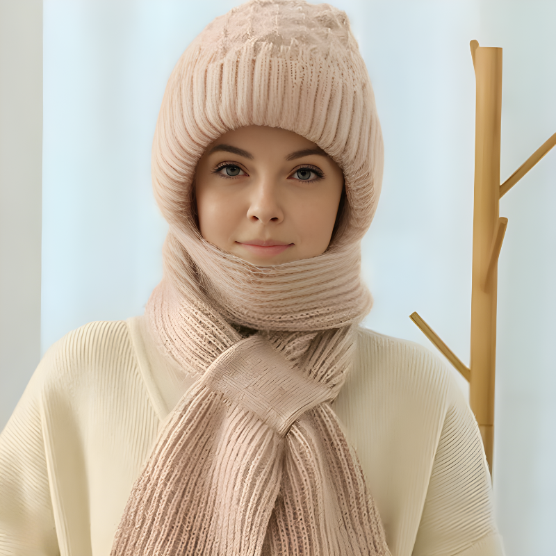 CozyWind Beanie & Sjaal Set - Dames Wintermode