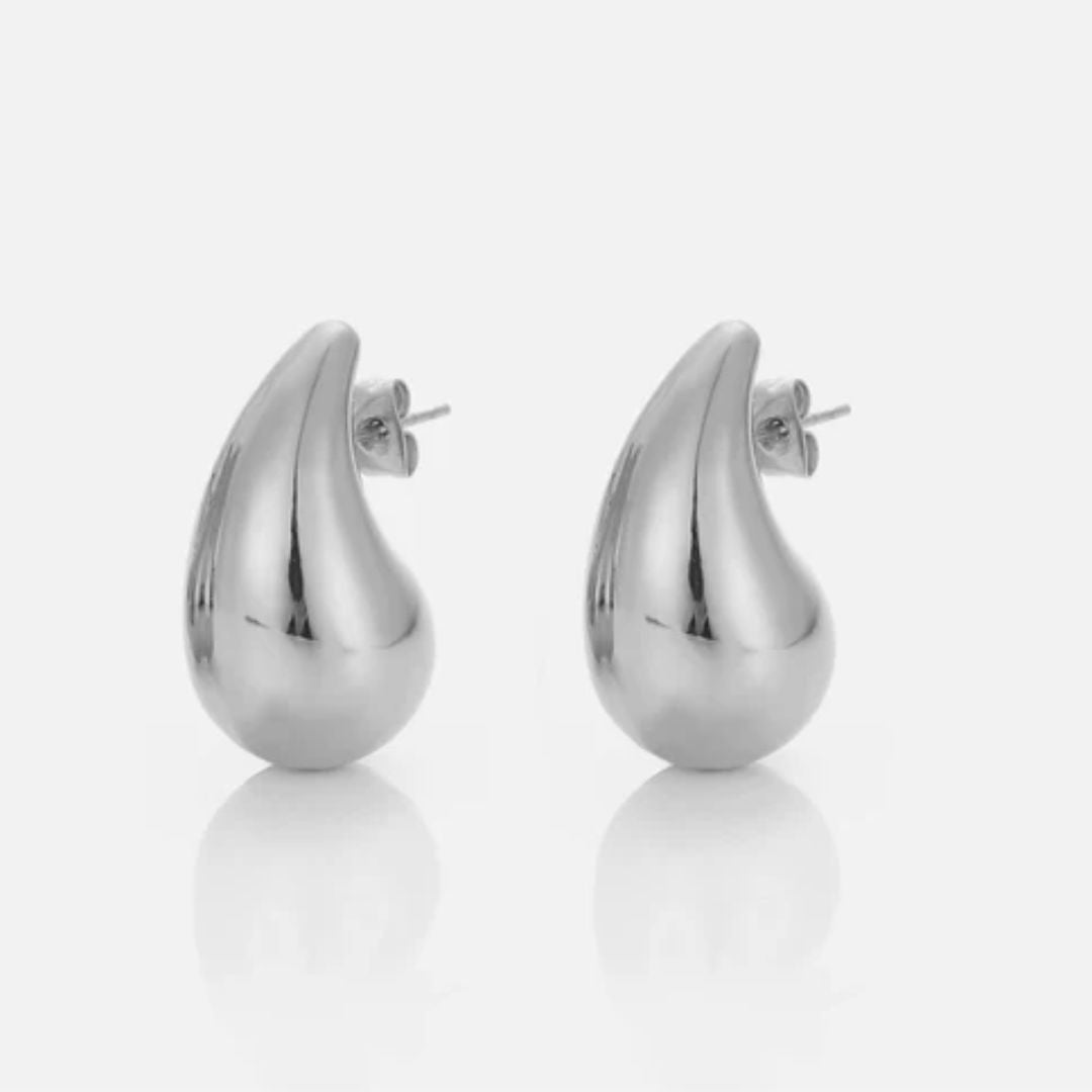 Teardrop Earrings Silver – Elegante Duurzame Sieraden
