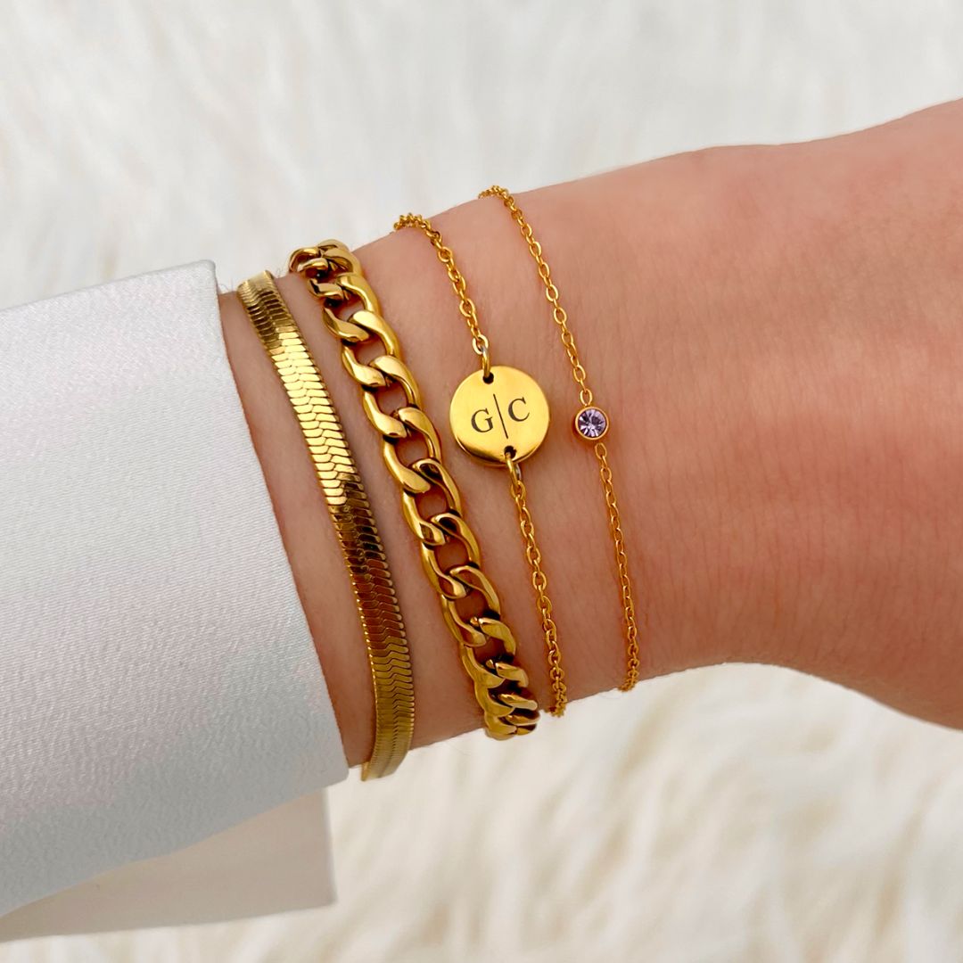 BirthGem Armband – Persoonlijke en Elegante Sieraad