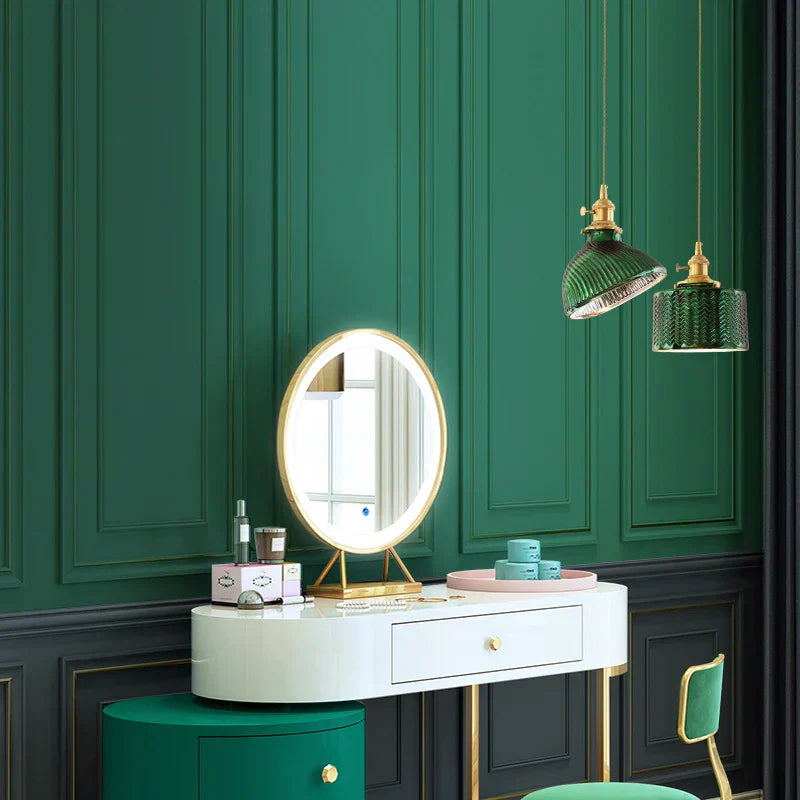 GlassGleam – Retro Glazen Hanglamp voor Sfeervol Licht