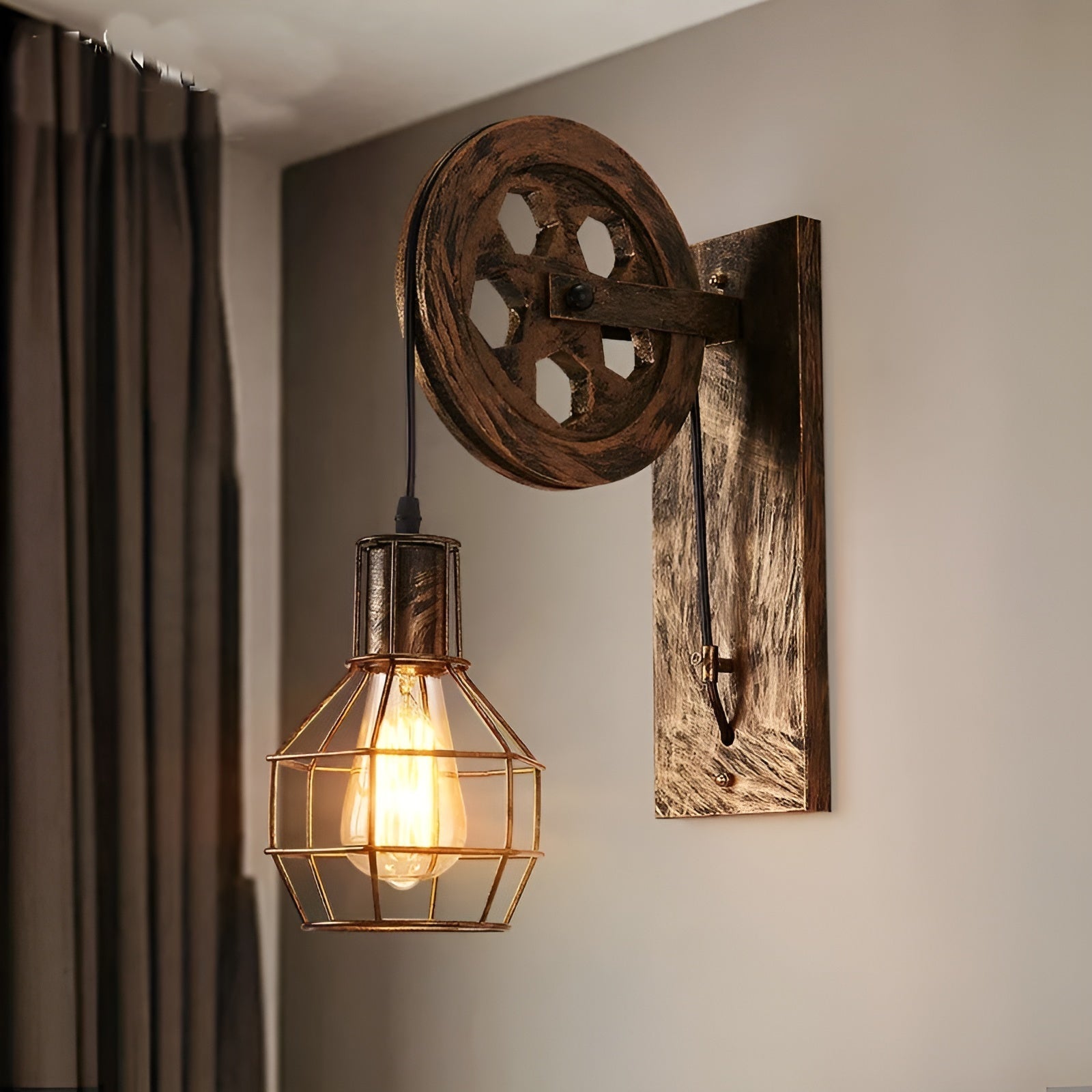 Luxe Vintage LED Wandlamp – Industriële Stijlverlichting van ShineGlow