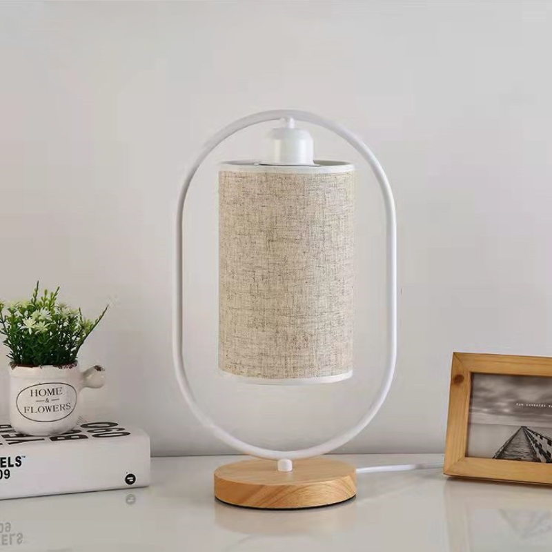 Timeless Elegance - Vintage Houten LED Lamp met Dimbare Functie