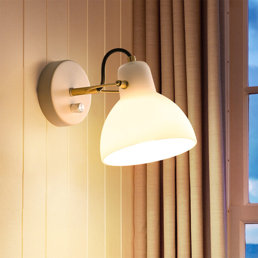 EssenceGlow - Minimalistische Witte Glazen Wandlamp