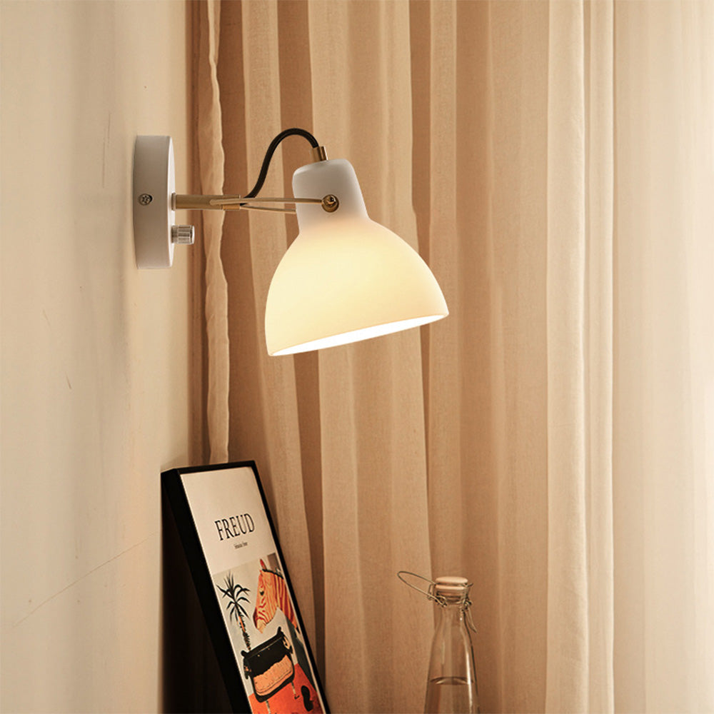 EssenceGlow - Minimalistische Witte Glazen Wandlamp