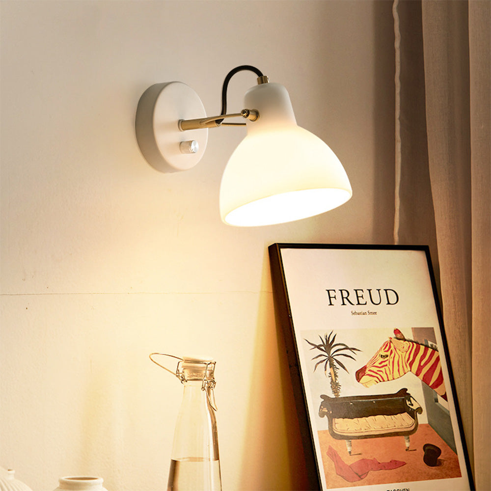 EssenceGlow - Minimalistische Witte Glazen Wandlamp