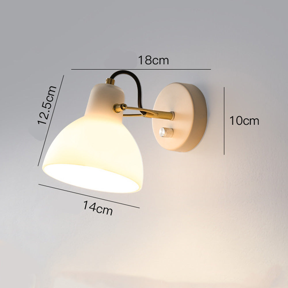 EssenceGlow - Minimalistische Witte Glazen Wandlamp
