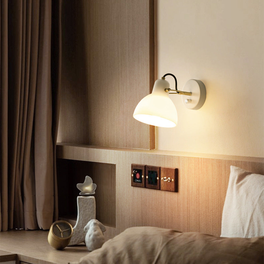 EssenceGlow - Minimalistische Witte Glazen Wandlamp