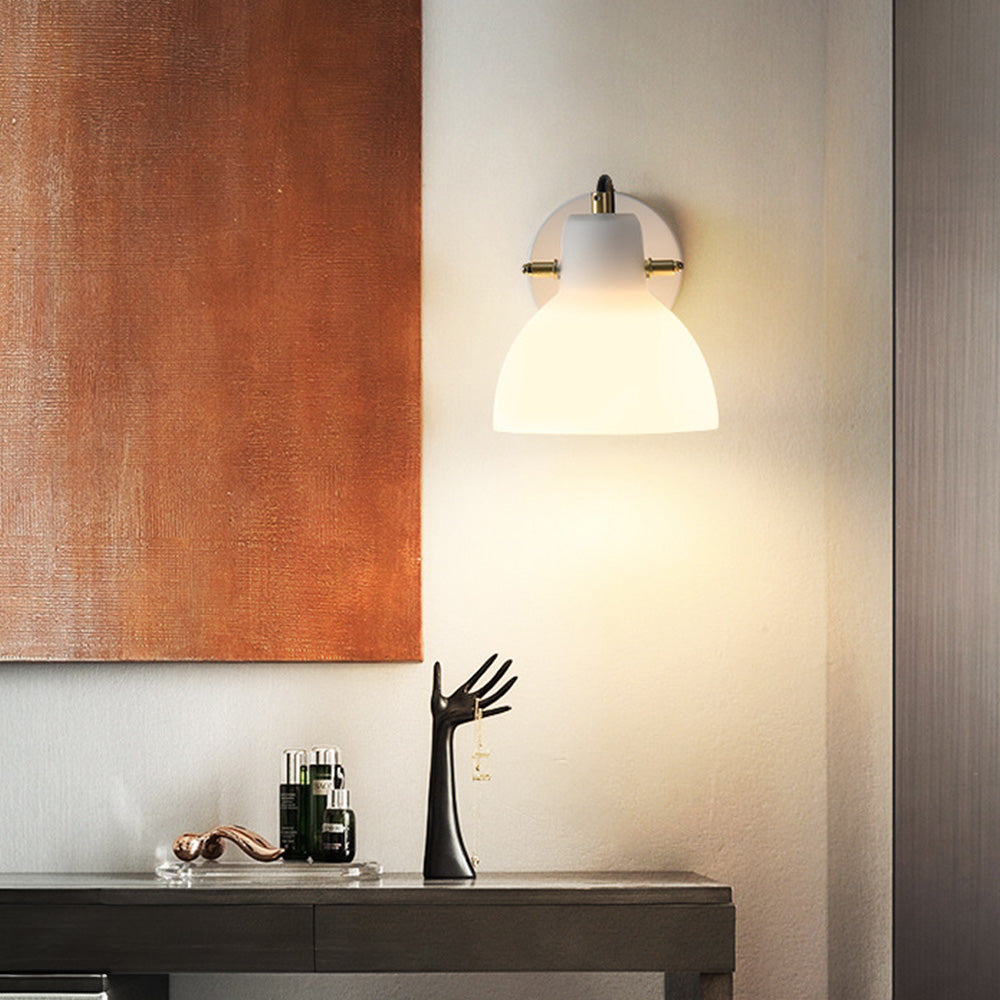 EssenceGlow - Minimalistische Witte Glazen Wandlamp