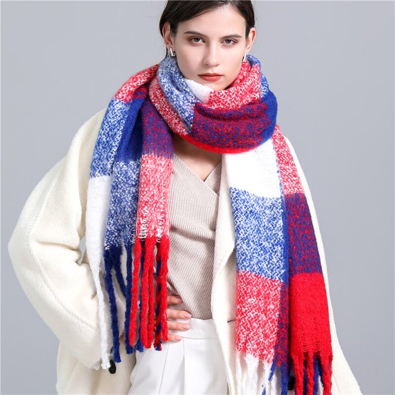CosyPlaid Scarf – Warme, Trendy Winterstijl