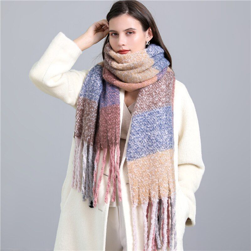 CosyPlaid Scarf – Warme, Trendy Winterstijl