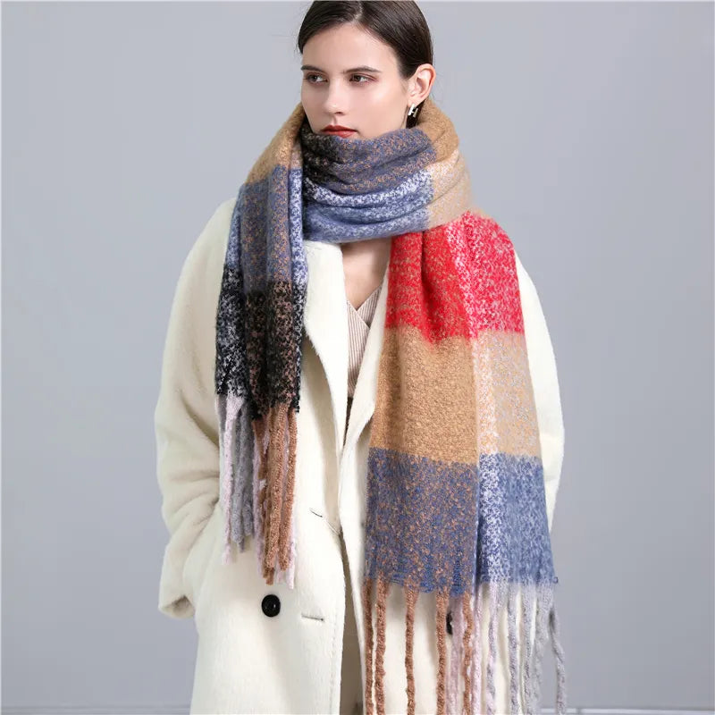 CosyPlaid Scarf – Warme, Trendy Winterstijl