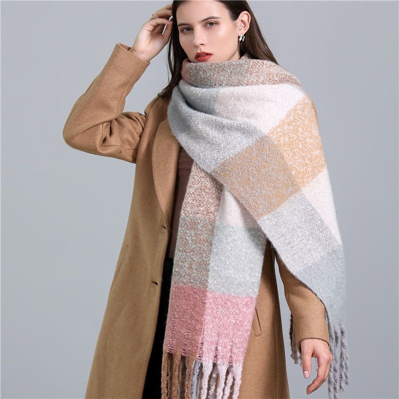 CosyPlaid Scarf – Warme, Trendy Winterstijl