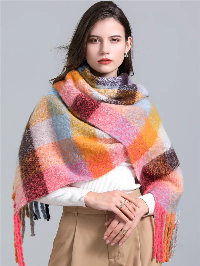 CosyPlaid Scarf – Warme, Trendy Winterstijl