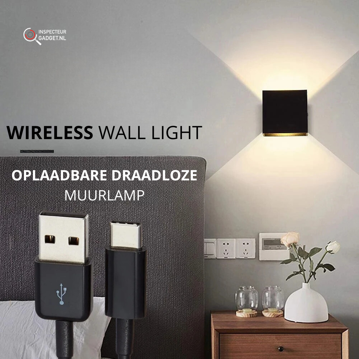 Wireless Wall Light™ - Draadloze Oplaadbare Muurlamp