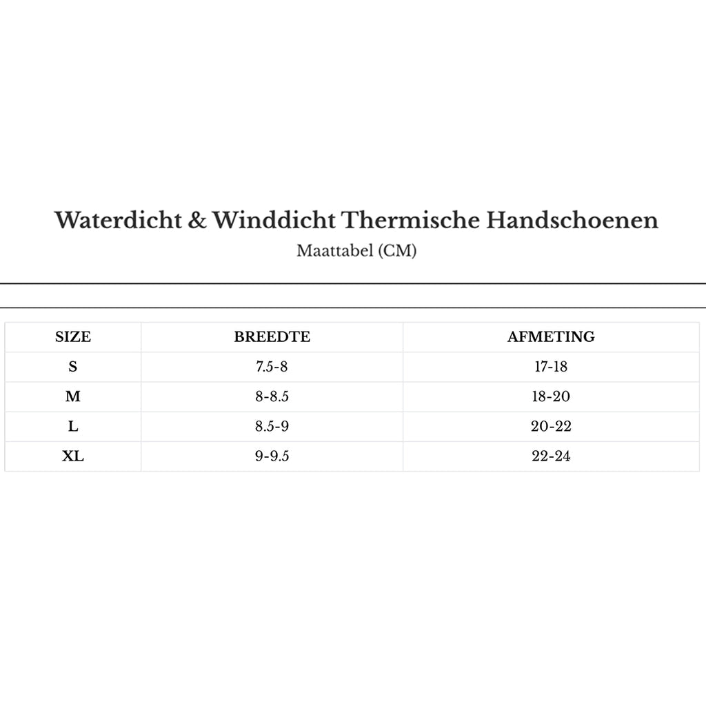 Zippy Handschoenen - Waterdicht & Winddicht Thermische Handschoenen