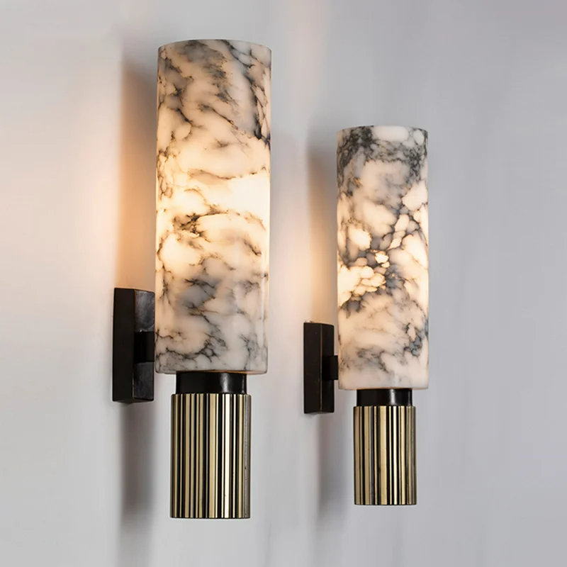 Stijlvolle Marmeren Wandlamp - Voor Luxe en Sfeervol Interieur
