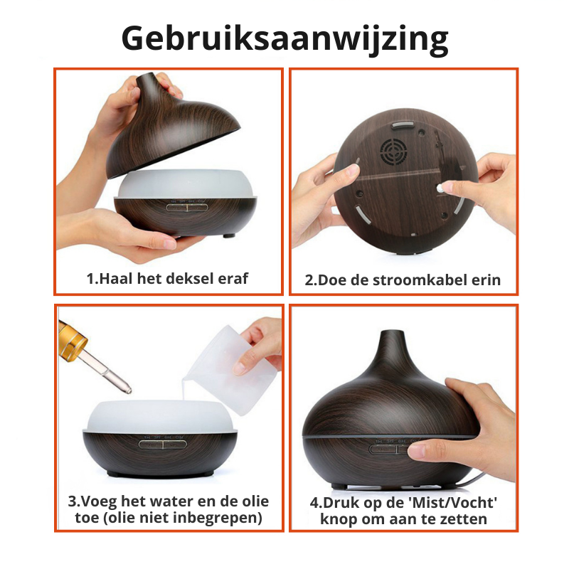 ZenMist Diffuser – Rustgevende Aroma voor Ontspanning