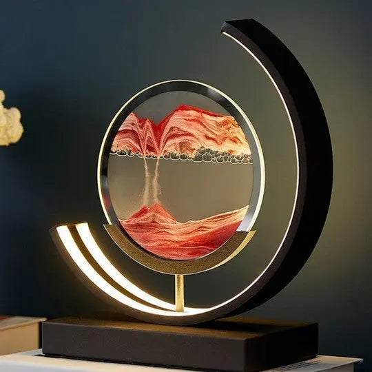 ZenScape Harmonie Lamp – Sfeervolle Verlichting met Bewegend Zand Kunstwerk