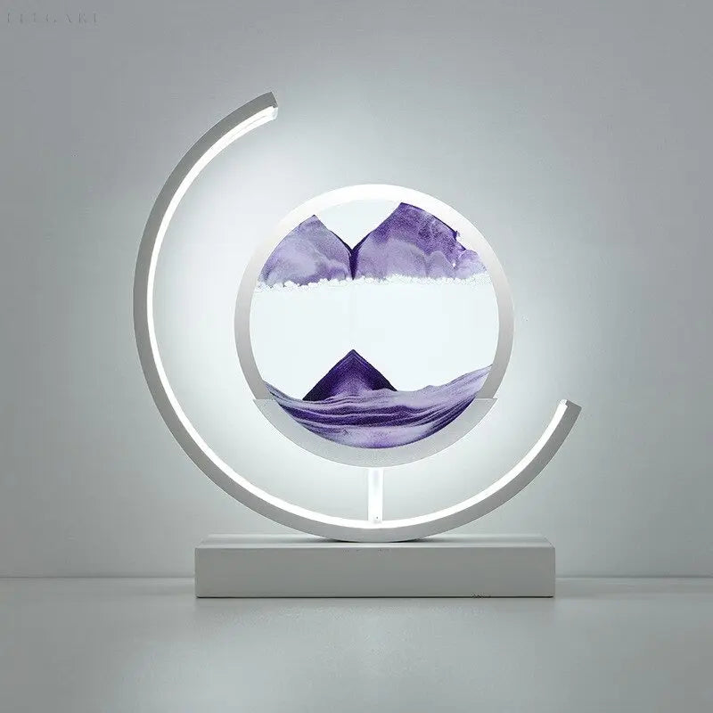 ZenScape Harmonie Lamp – Sfeervolle Verlichting met Bewegend Zand Kunstwerk