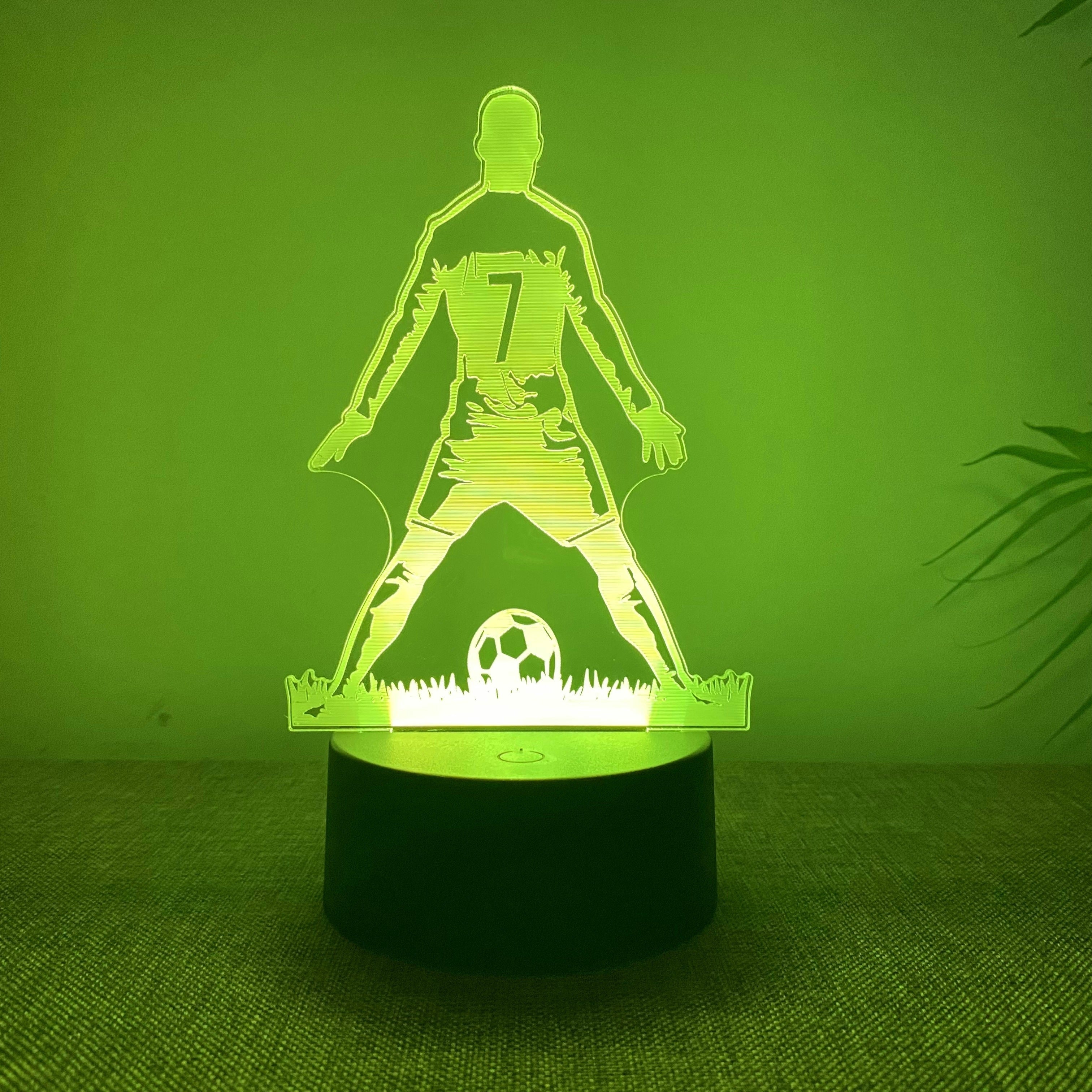 SportGlow – 3D Voetballer LED Sfeerlicht met Kleurverloop