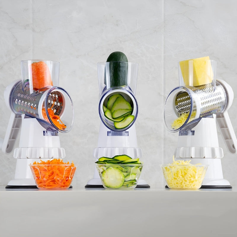 VeggieMaster Slicer - Handmatige Groentesnijder met 3 Bladen