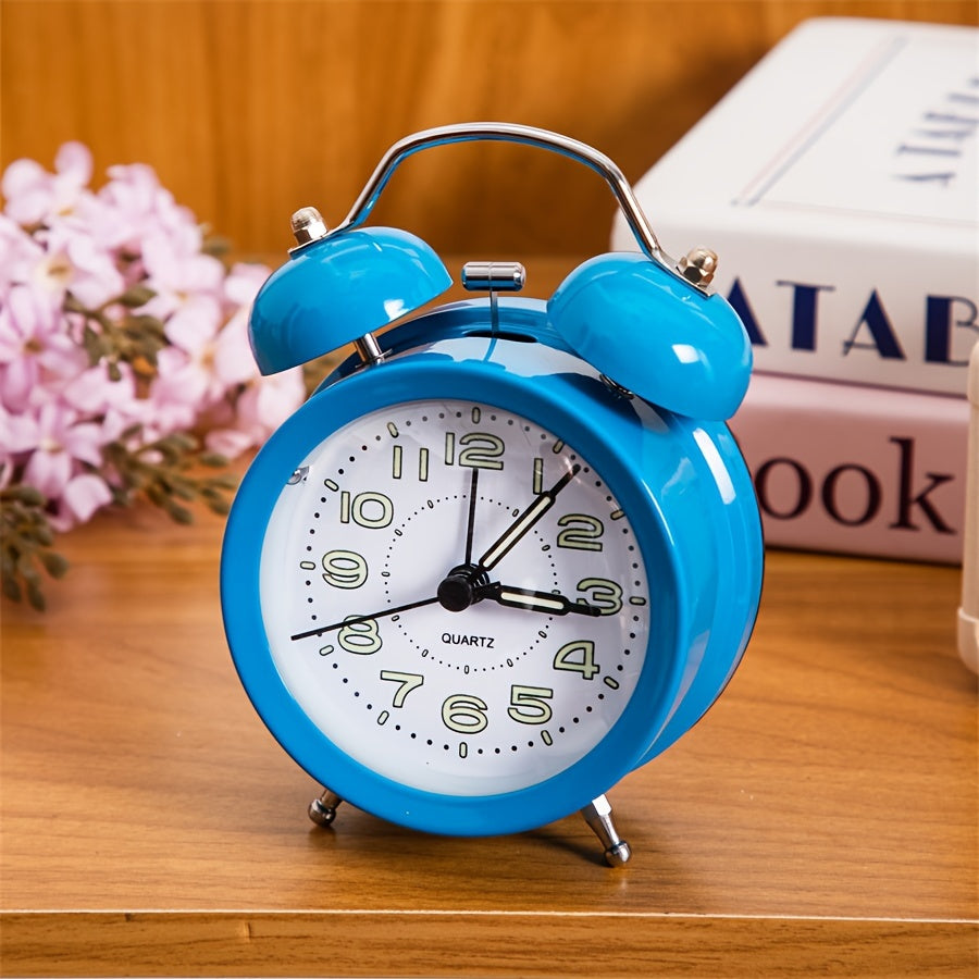 ChimeVintage Alarm - Klassieke Wekker met LED Nachtlicht
