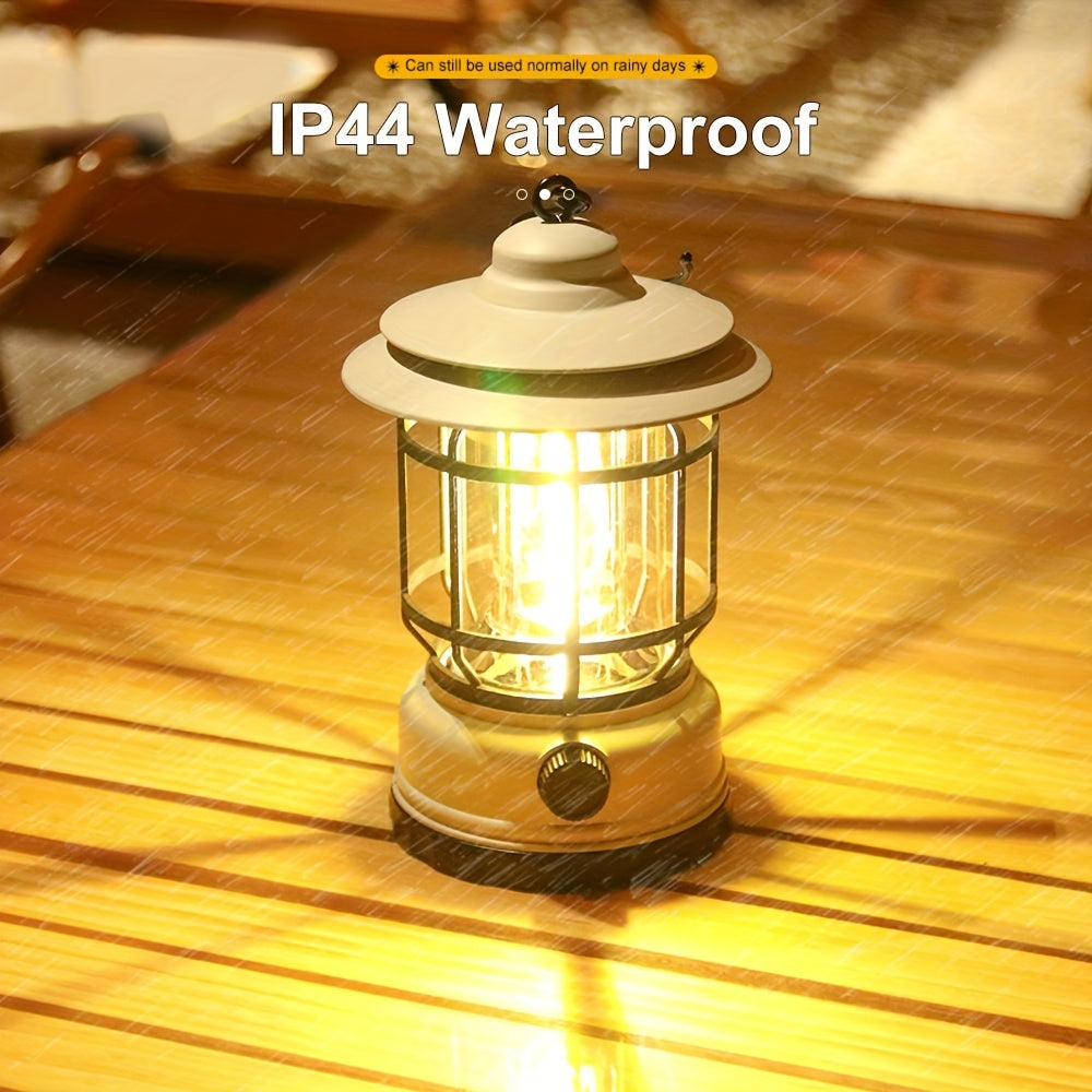 RetroGlow Lamp – Dimbare Oplaadbare LED Buitenverlichting