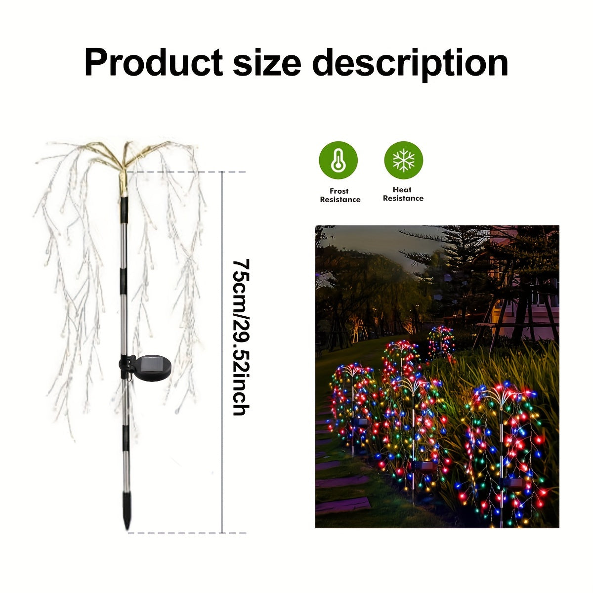 SolarGlimmer - Tuinlamp op Zonne-energie met 8 Verlichtingsstanden