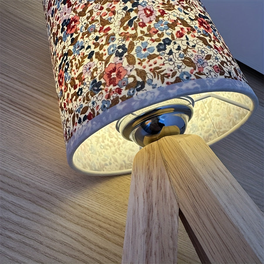 HoutLicht Tafellamp - Minimalistische Houten Lamp met USB