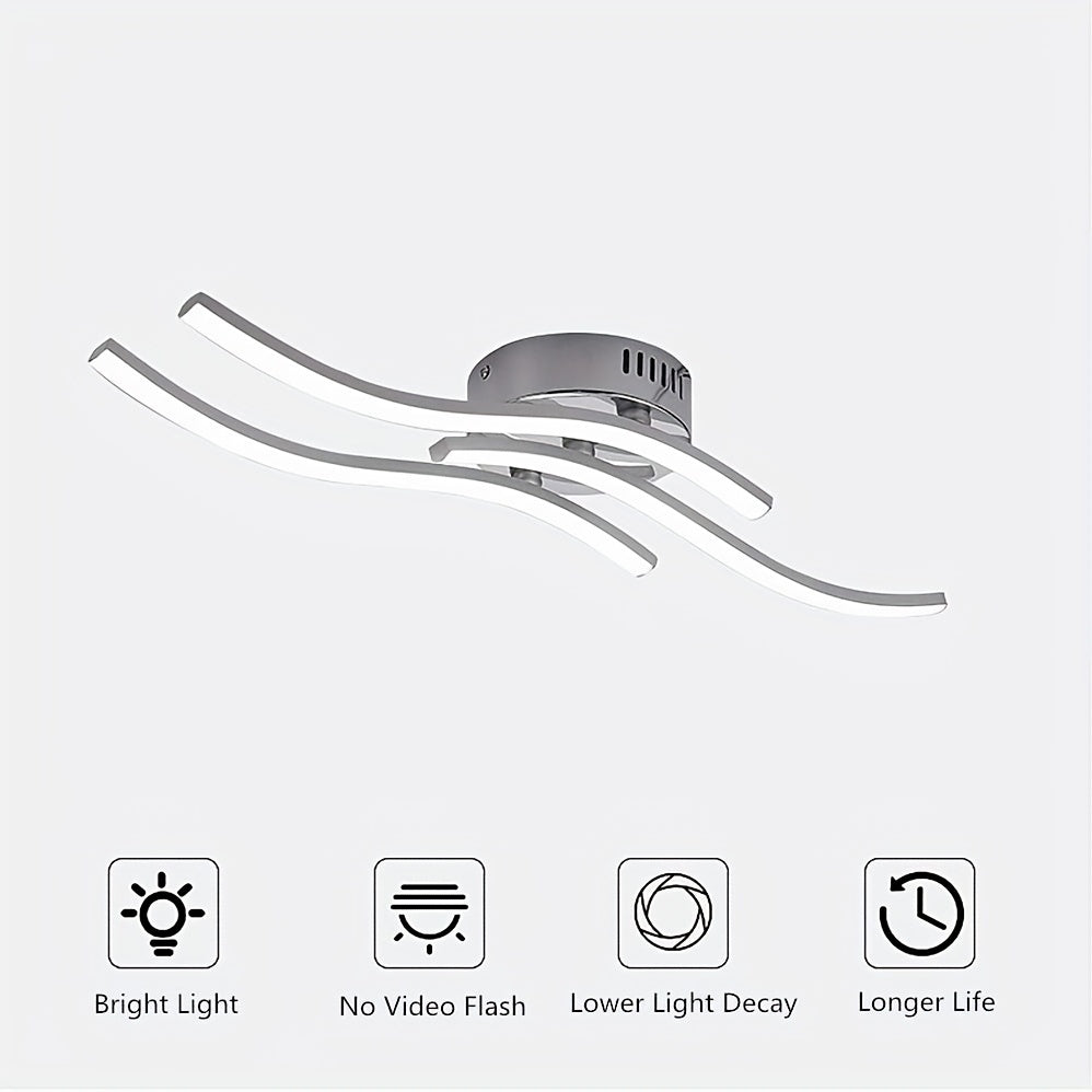 LumaCurve Light - Moderne Dimbare LED Plafondlamp