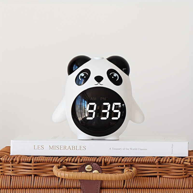 PandaGlow Clock - Schattige Oplaadbare Wekker met Temperatuur