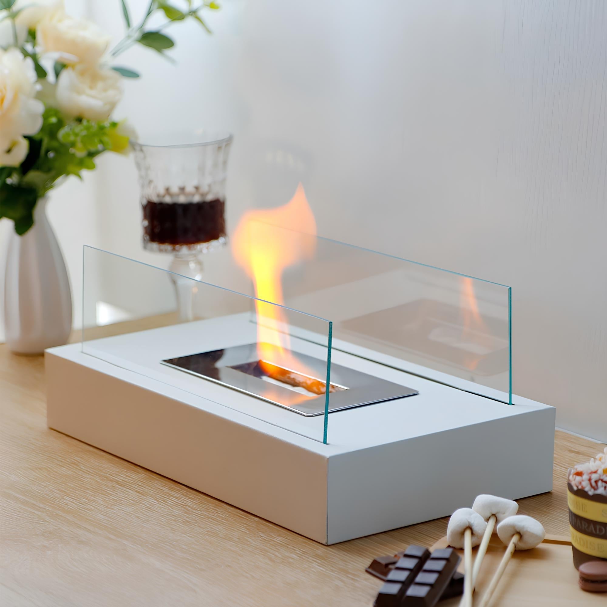 FireGlow – Luxe Tafelhaard voor Binnen & Buiten