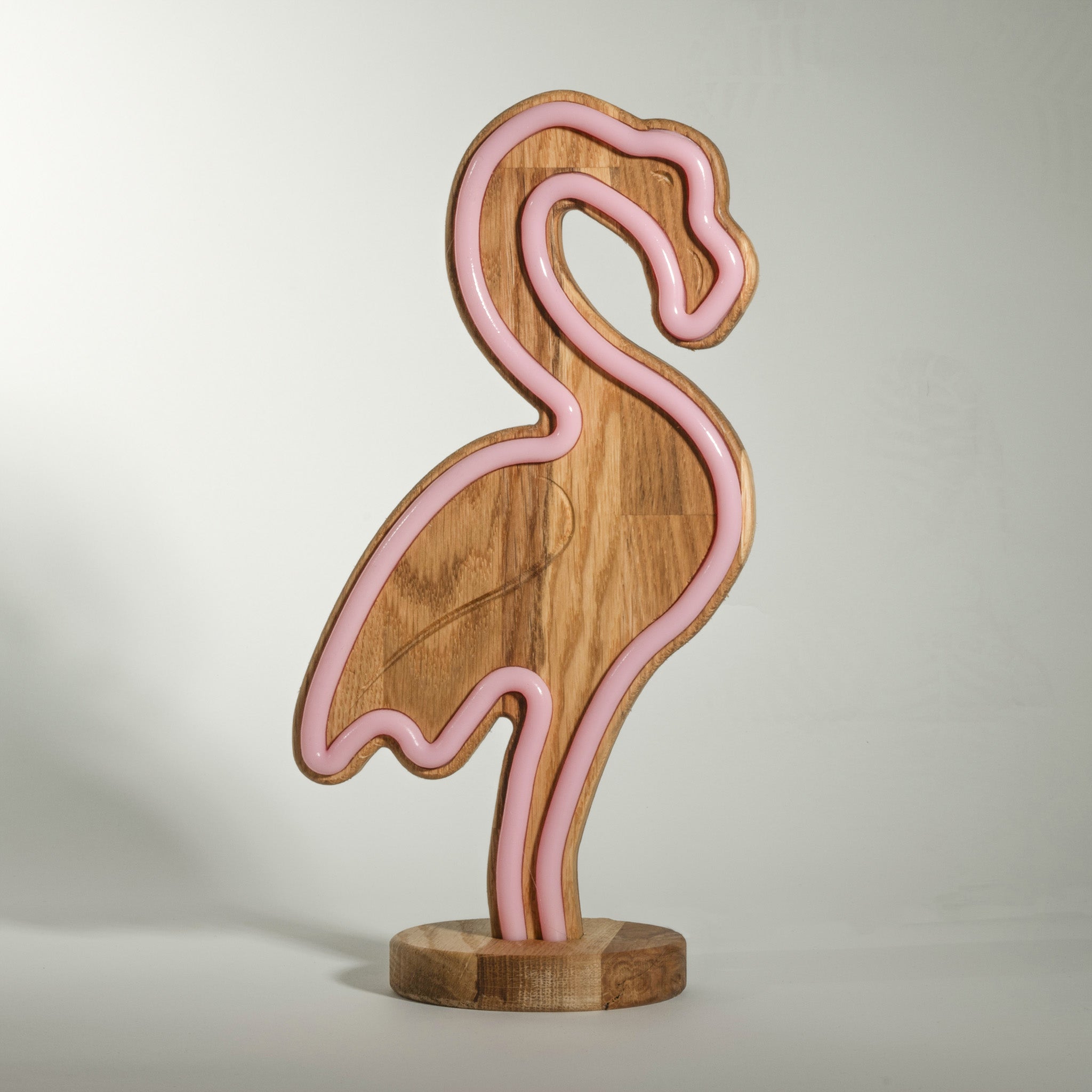 TropicalGlow - Houten Neonlamp met IR-afstandsbediening