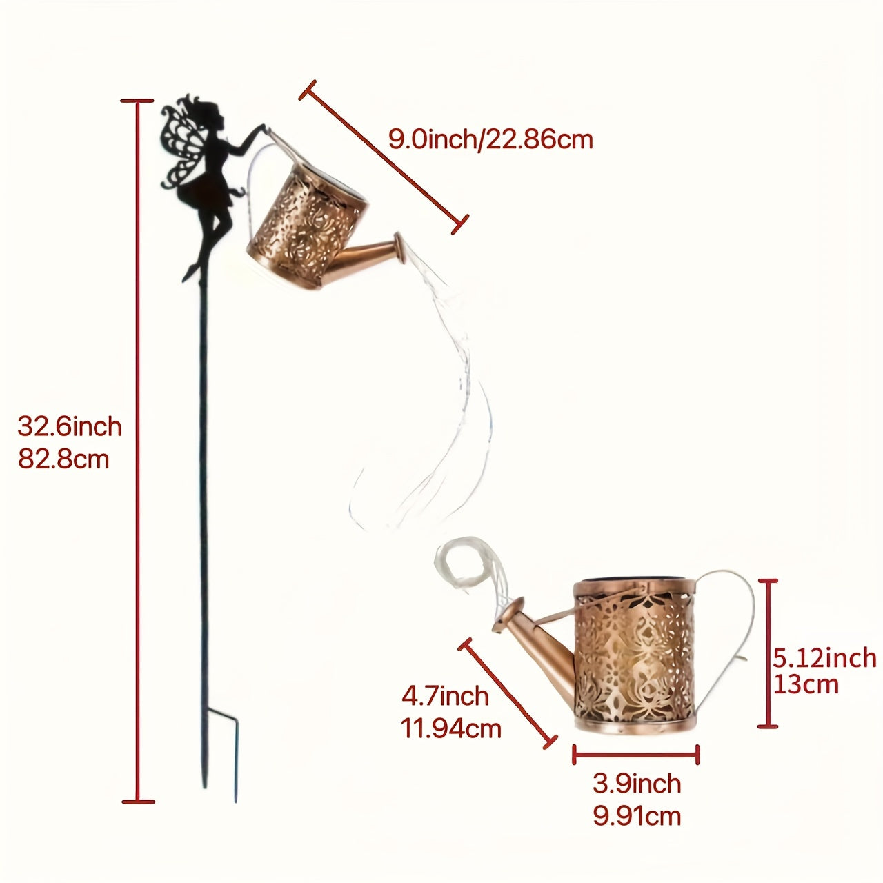 SolarSprinkle – Betoverende Zonne-Gieter met Verlichting