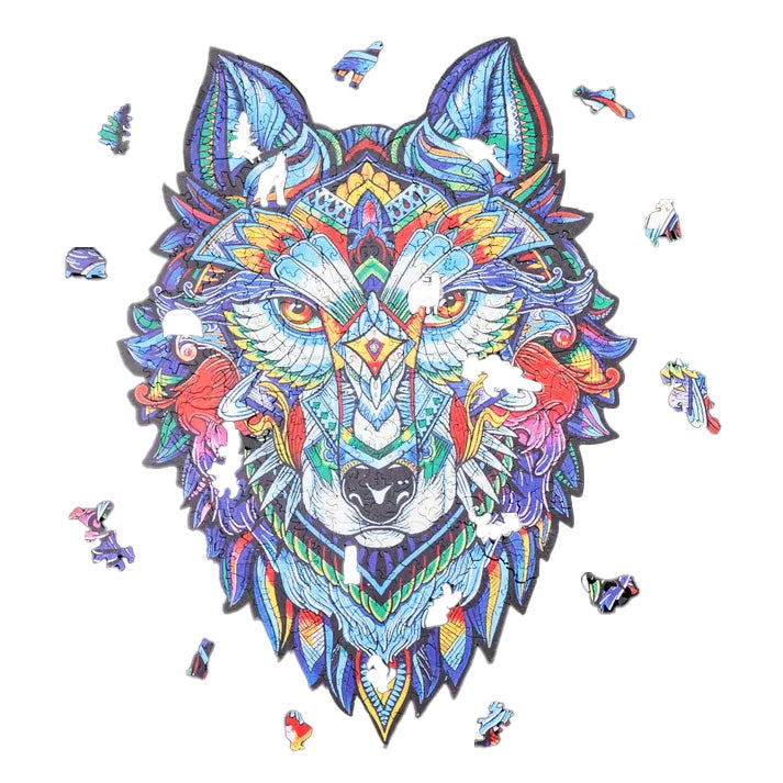MajesticWolf Puzzle – Premium Houten Legpuzzel