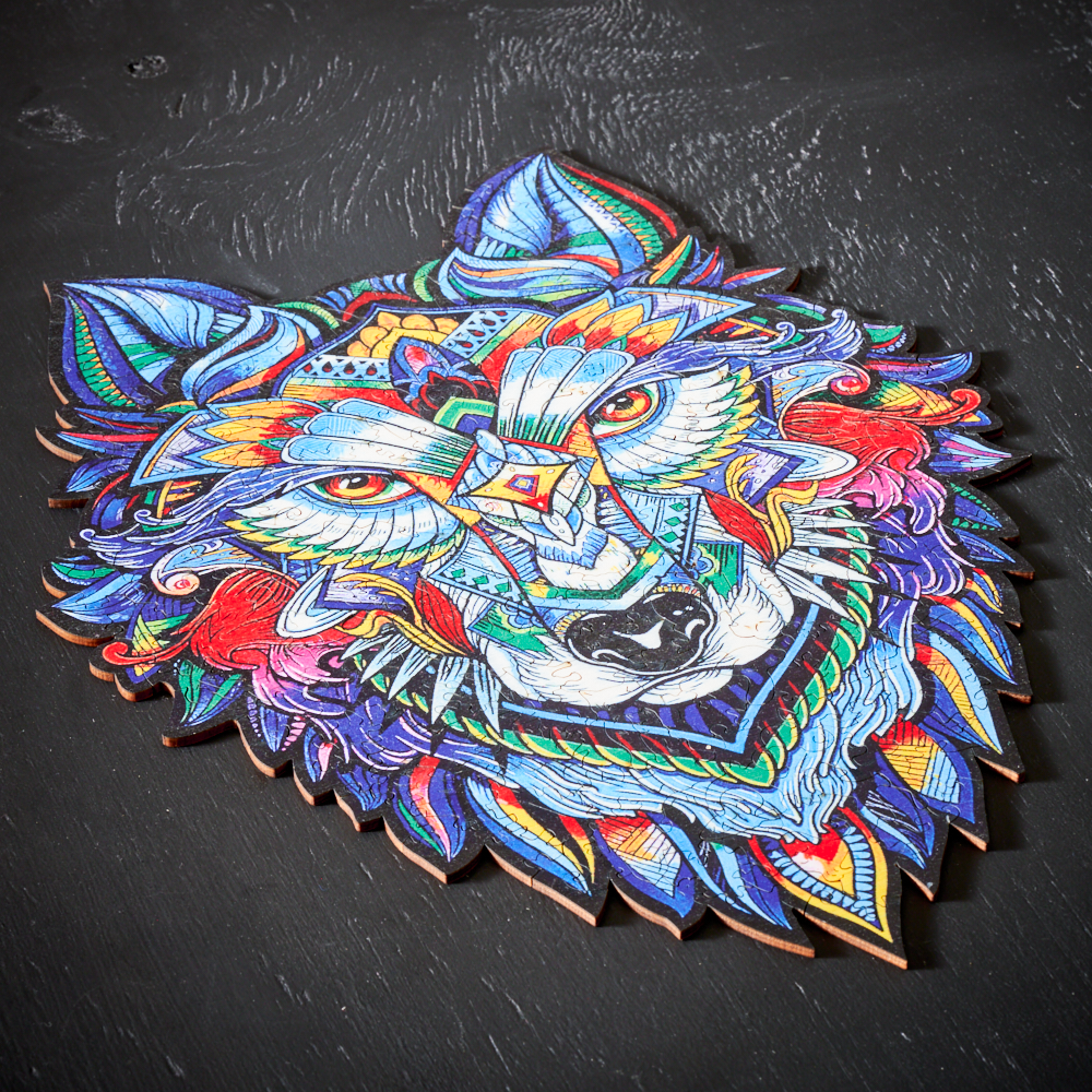 MajesticWolf Puzzle – Premium Houten Legpuzzel