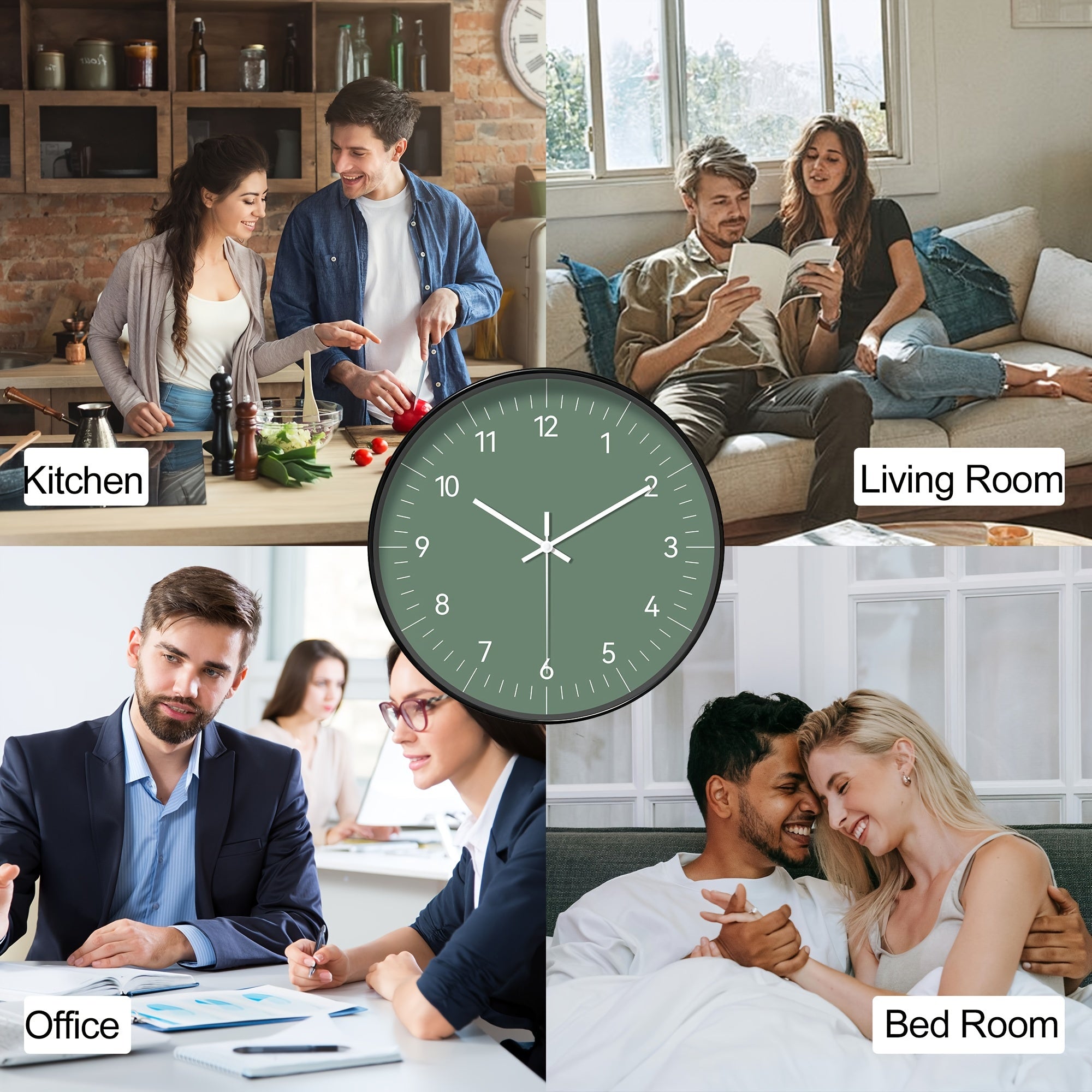 FantasyTime Clock – Elegante Stille Wandklok 20 cm
